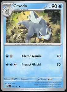 Carte Pokémon Cryodo 059/193 Évolutions à Paldea Français - Picture 1 of 2