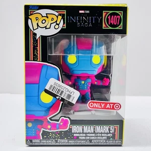 Funko POP! Infinity Saga - Iron Man (Mark 5) #1407 Black Light Target LEER - Imagen 1 de 8