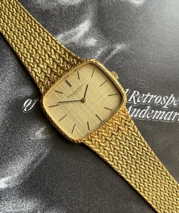 Vintage IWC gold plated 925 silver case, manual winding texture dial men's watch - Afbeelding 1 van 21