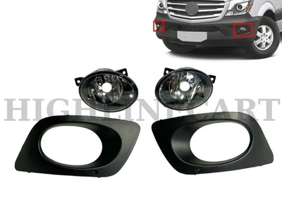 For 2014-2018 Sprinter Driver Passenger Left Right Front Fog Light W Cover Set  - Image 1 of 4