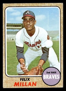 1968 Topps FELIX MILLAN #241 GD Atlanta Braves - Picture 1 of 2