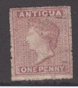 Antigua 1863 Used Part Set Definitives Queen Victoria One Penny Red SG6 - Picture 1 of 1