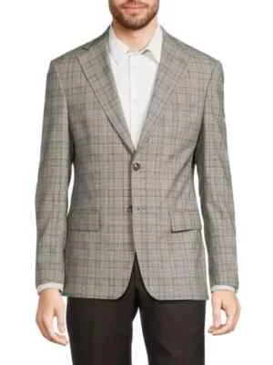 Traje Tallia Verdello ajustado mezcla de lana chaqueta separada crema/marrón talla 42L Foto 1 de 4