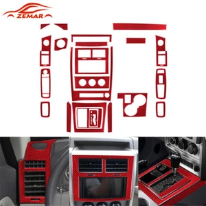 Juego de 22x Juego de cubierta interior completo de fibra de carbono roja para Jeep Liberty 2008-2012 - Imagen 1 de 12
