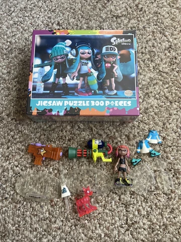 Rare splatoon puzzle and Toy accessories lot Cover