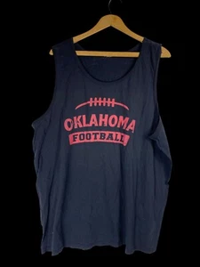OU Tank Top Mens Black Graphic Oklahoma Football Game Day T Shirt Size 2XL - Picture 1 of 3