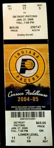 BEAUTIFUL INDIANA PACERS 2004-05 TICKET STUB v DETROIT PISTONS - RARE - Picture 1 of 1