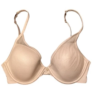 32D ThirdLove 24/7 Classic Uplift Plunge Bra, Taupe Beige Color - Picture 1 of 7