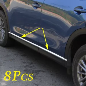 Cubierta a rayas de moldeo de cuerpo lateral para puerta de acero para accesorios CX-5 CX5 KF 2017-2021 - Imagen 1 de 8