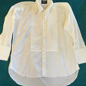 Charles Tyrwhitt Men's White Tuxedo Formal Bib French Cuff L/S Shirt Size 19/37 - Picture 1 of 13