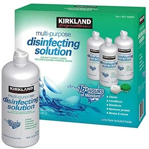 KIRKLAND SIGNATURE Multipurpose Disinfecting Solution, Clear 3 Count - Picture 1 of 1