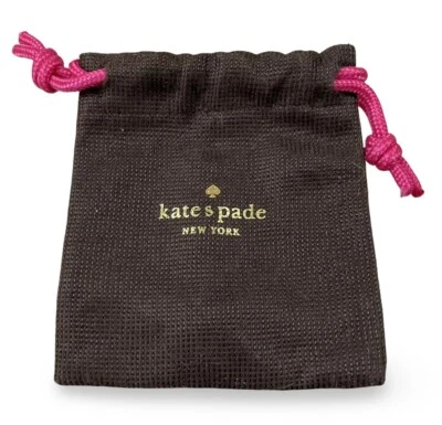 Bolsa de viaje para joyas Kate Spade bolsa antipolvo cordón 4 X 4,5 marrón/rosa/dorado Foto 1 de 2