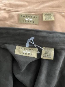 NEW Men's 2 pc Natural Issue 3XL Big & Tall Microfiber Button Shirts - Picture 1 of 8
