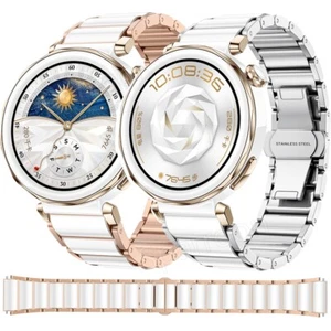 For Huawei Watch GT 4 5 41mm GT5 Pro 42mm Luxury Ceramic Metal Band Watch Strap - Picture 1 of 12