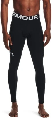 NEW Under Armour 1366075 Men's UA ColdGear Baselayer Leggings, Black X-LARGE - Image 1 of 4