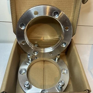 ECCPP (2 Pair 1" Silver 4 Lug Wheel Spacers 4x156mm 10x1.25 131mm Model#826145 - Picture 1 of 6