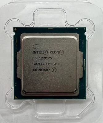 Intel Xeon E3-1220 V5 LGA1151 4Core 3.00GHz 8 MB SR2LG CPU Processor 1220V5 - Image 1 of 2