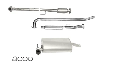 Fits 1997 To 2001 Toyota Camry 2.2L Cat Converter With Flex, Res and Muffler - Image 1 of 2