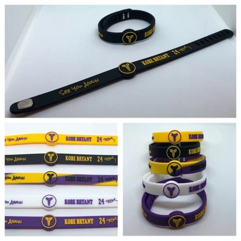 Kobe Bryant Adjustable Silicone Wristband Bracelet 5 To Choose From US SELLER Cover