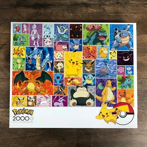 Pokemon Characters 2000 Piece Jigsaw Puzzle Pikachu Buffalo Games New Sealed - Picture 1 of 2