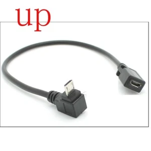90 Degree Micro Usb 5Pin Female Male Angled Up Extension Cable - Picture 1 of 1