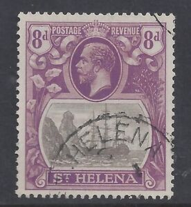 St Helena.  George V   Eight Pence .1922 Used (Ref CG)