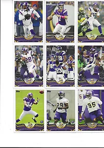 2013 Topps Minnesota Vikings Team Set Peterson Patterson Xavier Rhodes RC 14 - Foto 1 di 1