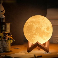 Moon Lamp Light Moonlight Bedroom Desk Night Lighting Decor
