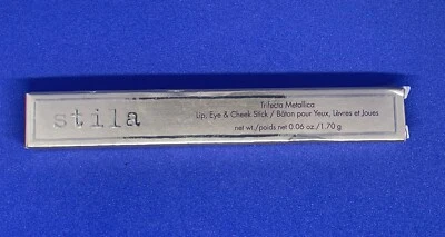 STILA Trifecta Metallica Lip Eye Cheek Stick PINK SAPPHIRE 0.06oz NEW SHIP FREE - Image 1 of 4