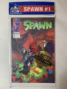 Spawn #1 1st Print Pedigree Gold Polybag Sealed 1992 Bagged & Boarded McFarlane - Picture 1 of 6