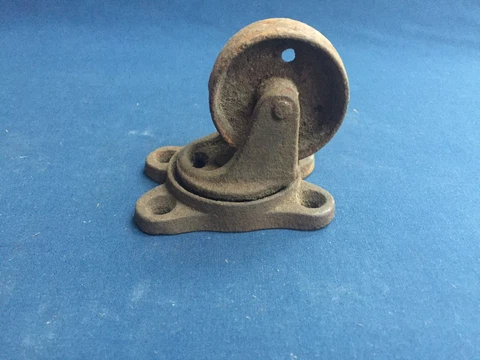 Vintage Cast Iron Swivel Furniture Caster Cover