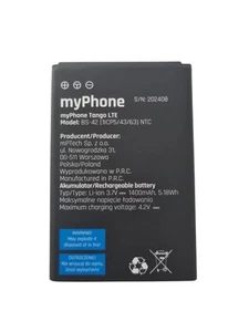 ORG Nowa oryginalna bateria do myPhone Tango LTE 4G (1400 mAh) - Zdjęcie 1 z 1