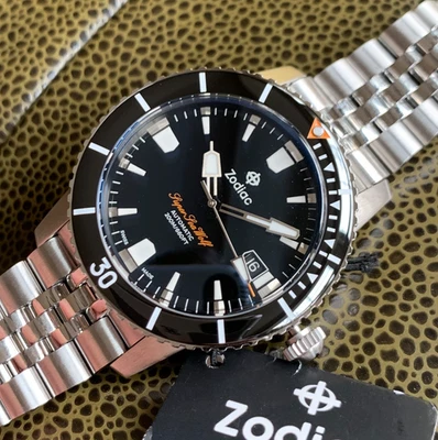 Zodiac Super SeaWold Ref. Reloj Pulsera ZO9296 Automático 40mm Buzos Foto 1 de 4