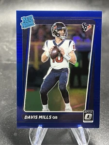Panini Donruss 2021 clasificación óptica novato Davis Mills #222 Blue Prizm/179 (RC) - Imagen 1 de 2
