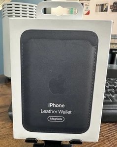 OFFICIAL GENUINE APPLE IPHONE LEATHER WALLET MAGSAFE | MIDNIGHT | A2688 - Photo 1 sur 1