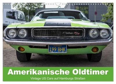 Amerikanische Oldtimer - Vintage US Cars auf Hamburgs Straßen (Wandkalender 2026 - Bild 1 von 4