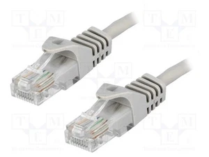 10 pcs : CP1032S - Patch cord, F/UTP, 5e, stranded, CCA, PVC, grey, 1m, 26AWG, s - Picture 1 of 1