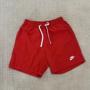 Nike Herren Shorts rot Small - Woven Essentials Mesh gefüttert - Bild 1 von 9