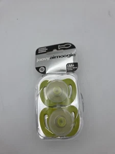 Joovy AirNoogie Kieferorthopädischer Schnuller BPA/PVC frei mittelgrün 6 Monate + #W3905 - Bild 1 von 2