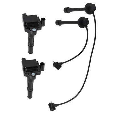 2Pcs Ignition Coils & Wires Set for Toyota Paseo Tercel 1995-1999 L4 1.5L UF-170 - Image 1 of 4