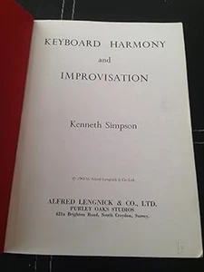 Keyboard Harmony and Improvisation, Excellent Books - Bild 1 von 1