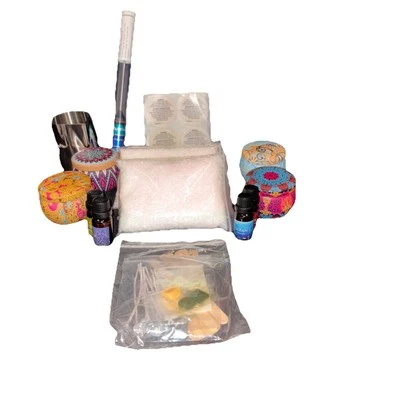 Комплект для изготовления свечей расходные материалы, соевый воск сделай сам набор для изготовления свечей для взрослых  - Изображение 1 из 4