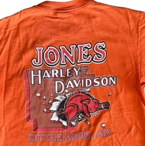 Camicia vintage Harley-Davidson uomo M Little Rock Arkansas Jones HOG Y2K made in USA - Foto 1 di 13
