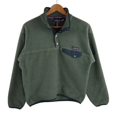 Vintage Patagonia Synchilla Fleece Snap-T Pullover Mens S Alpha Green USA Jacket - Image 1 of 4