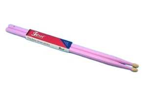 Fleet Percussion "The Best Drum Sticks" Pink Drumsticks 1 Pair 16 " Gently Used - Picture 1 of 3