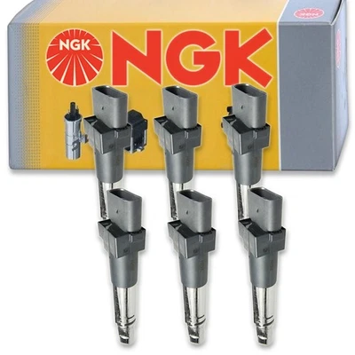 6 pc NGK Ignition Coils for 2006-2018 Volkswagen Passat 3.6L V6 Spark Plug ah - Image 1 of 4