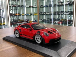 Porsche 911 GT3 RS 2023 by Minichamps (Red with Silver Wheels) [ 1/18 Diecast] - Picture 1 of 8