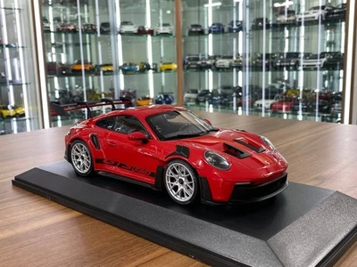 Porsche 911 GT3 RS 2023 by Minichamps (Red with Silver Wheels) [ 1/18 Diecast] - Image 1 of 4