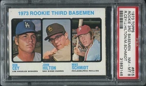 #615 Mike Schmidt, Phillies RC - 1973 Topps: PSA NM-MT 8, 31863146 - Bild 1 von 2