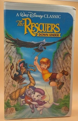 The Rescuers Down Under VHS Disney Clamshell Black Diamond Acceptable-Good - Image 1 of 3